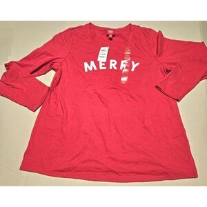 Red Pajama top "Merry"